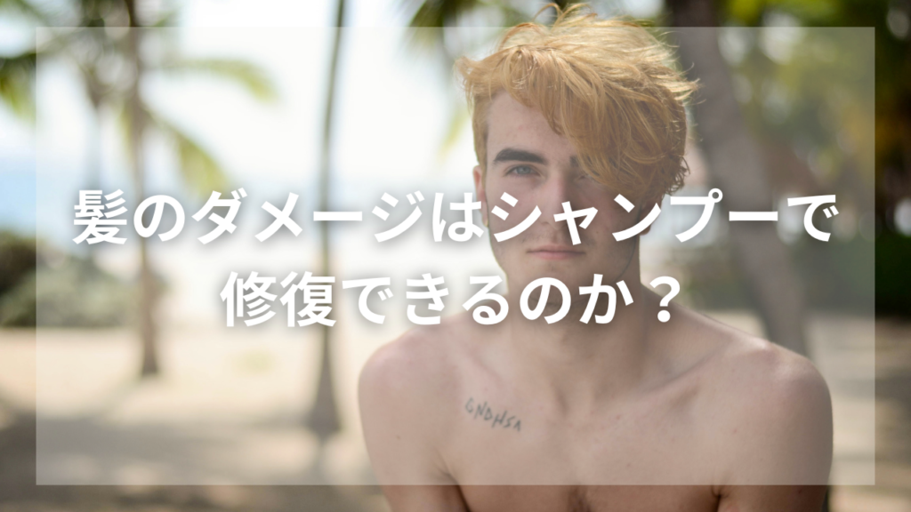 ヘアダメージをシャンプーで改善したい男性