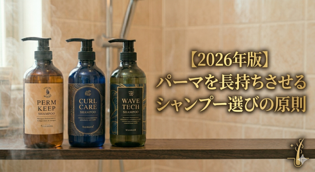 パーマが長持ちするシャンプーが知りたいメンズ