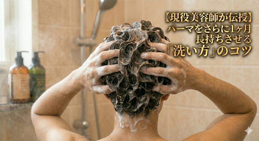 パーマを長持ちさせるシャンプーが知りたいメンズ